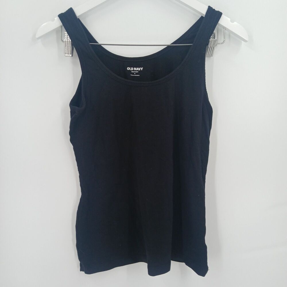 Old Navy Womens Size small Black Scoop Neck Tank Top Camisole Basic Knit